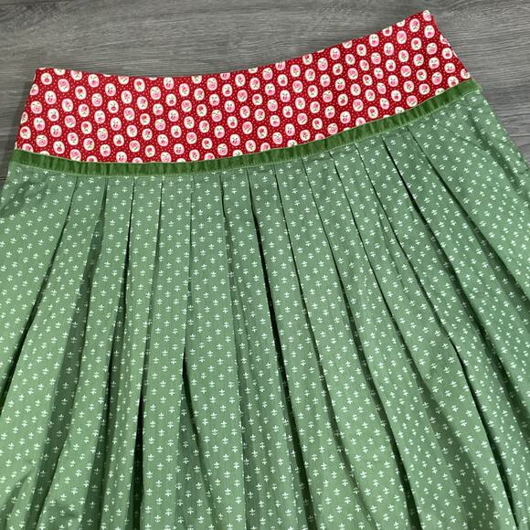 Daller Tracht Dirndl Printed Side Zip Skirt Size 42 Oktoberfest Deutsch German - Picture 9 of 14